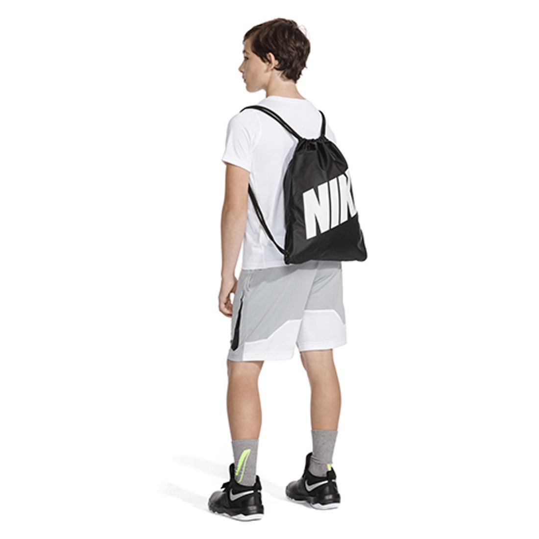 NIKE ナイキ グラフィック ジムサック(ブラック×ホワイト) BA5262 015