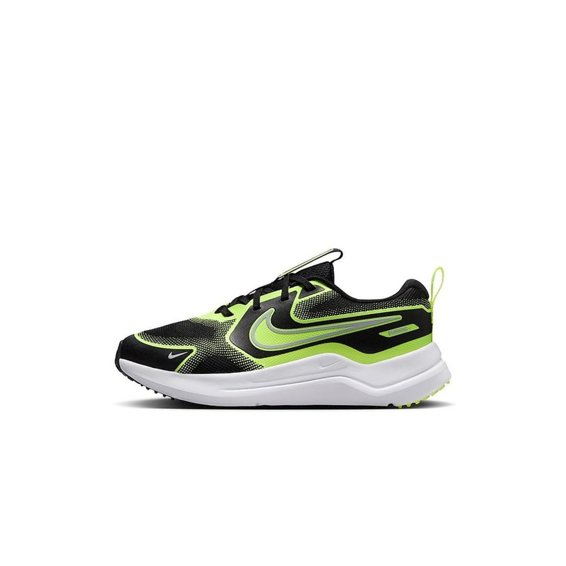NIKE（ナイキ）ナイキ/キッズ/ナイキ コスミック ランナー GS （BLACK/WOLF GREY-VOLT）
