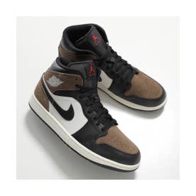 スニーカー M AIR JORDAN 1 MID DQ8426 ミッドカット （007/BLACK/PHANTOM-PALOMINO）
