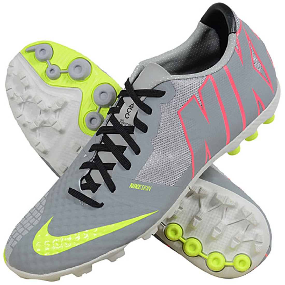 NIKE ナイキ FC247 ボンバ フィナーレ Ⅱ(グレー×イエロー) 580447 067 サッカー スパイク・シューズ  -サッカーショップ【SWS】