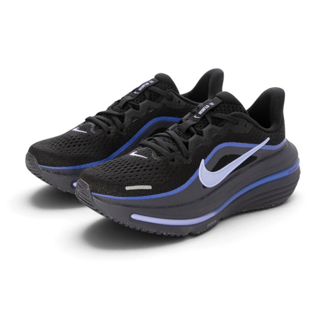ウィメンズ エア ウィンフロ 12 （BLACK/PURPLE PULSE-GRIDIRON）