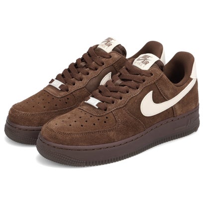 ウィメンズ エアフォース1 07 スエード スニーカー レディース WMNS AIR FORCE 1 07 SUEDE ブラウン IQ0136-200 （MMM）｜詳細画像