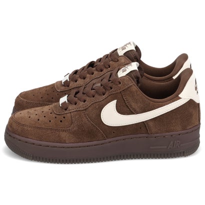 ウィメンズ エアフォース1 07 スエード スニーカー レディース WMNS AIR FORCE 1 07 SUEDE ブラウン IQ0136-200 （MMM）｜詳細画像