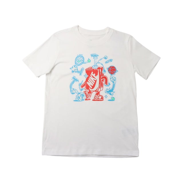 ジュニア 半袖シャツ YTH NSW ボクシー MLT SPT S/S Tシャツ IO1995100 （ホワイト）