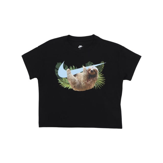 ジュニア 半袖シャツ YTH ガールズ ボクシー フォト ANML S/S Tシャツ IQ5288010 （ブラック）