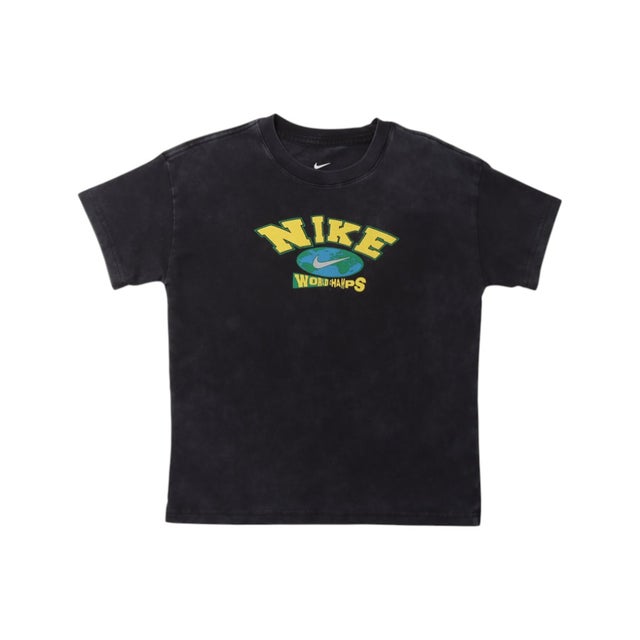 ジュニア 半袖シャツ YTH NSW M90 レトロ CHAMPS S/S Tシャツ IO1943010 （ブラック）