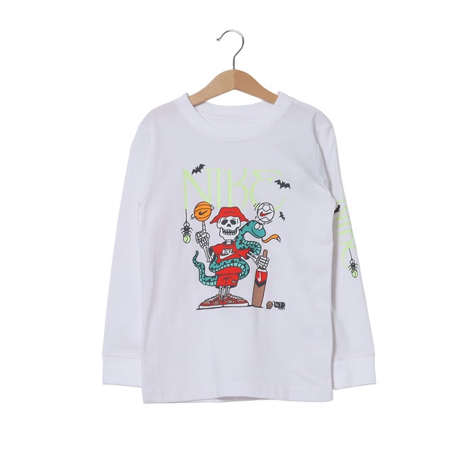 ジュニア 長袖Tシャツ YTH NSW L/S Tシャツ スプーキー IO2196100 （ホワイト）