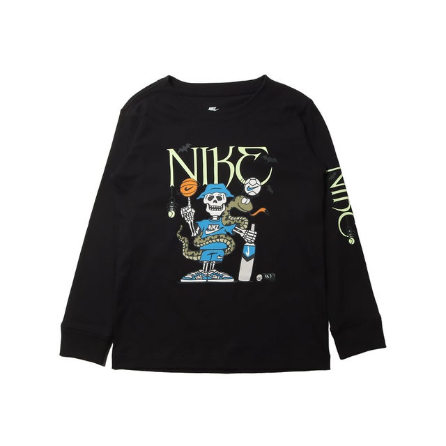 ジュニア 長袖Tシャツ YTH NSW L/S Tシャツ スプーキー IO2196010 （ブラック）