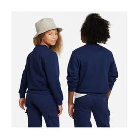 /キッズ/YTH NSW クラブ LBR フリース L/S クルー （MNNAVY/WHITE）