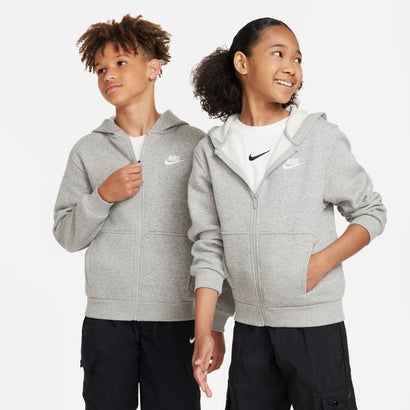 ウェア キッズ 子供靴 ナイキ スポーツウェア クラブ フリース FD3004 063 NIKE SPORTSWEAR CLUB （グレー）｜詳細画像