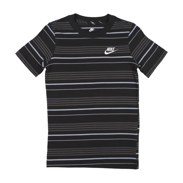 
                    ジュニア 半袖Tシャツ YTH NSW クラブ ストライプ S/S Tシャツ FJ6348011 （ブラック/アシェンスレート）