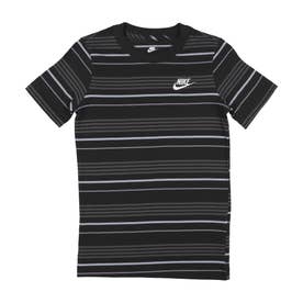 ジュニア 半袖Tシャツ YTH NSW クラブ ストライプ S/S Tシャツ FJ6348011 （ブラック/アシェンスレート）