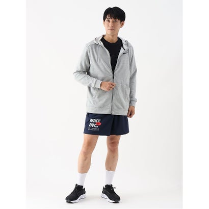 ナイキ DRIーFIT フリース フルジップ L/S フーディ （DK GREY HEATHER/BLACK）｜詳細画像