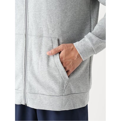 ナイキ DRIーFIT フリース フルジップ L/S フーディ （DK GREY HEATHER/BLACK）｜詳細画像
