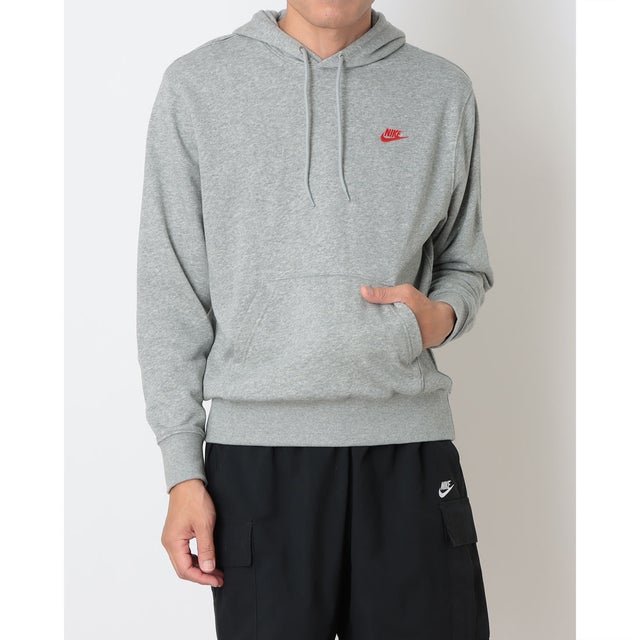 メンズ スウェットパーカー クラブ FT プルオーバー L/S フーディ FN3867064 （DK GREY HEATHER）