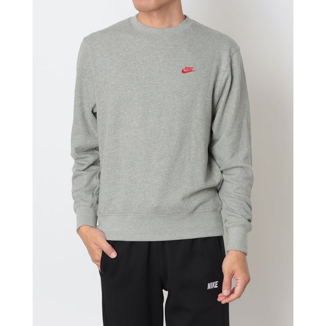 メンズ スウェットトレーナー クラブ FT L/S クルー FN3889064 （DK GREY HEATHER）