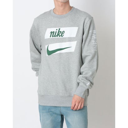 ナイキ NIKE メンズ スウェットトレーナー ナイキ クラブ BB L/S クルー CTB IM5818063 （DK GREY HEATHER/WHITE）｜詳細画像