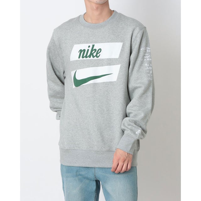 メンズ スウェットトレーナー クラブ BB L/S クルー CTB IM5818063 （DK GREY HEATHER/WHITE）