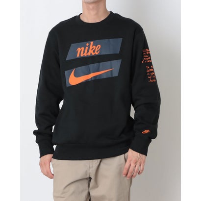 ナイキ NIKE メンズ スウェットトレーナー ナイキ クラブ BB L/S クルー CTB IM5818010 （BLACK/SAFETY ORANGE）｜詳細画像