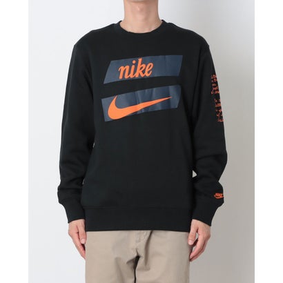 ナイキ NIKE メンズ スウェットトレーナー ナイキ クラブ BB L/S クルー CTB IM5818010 （BLACK/SAFETY ORANGE）｜詳細画像