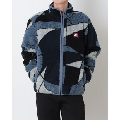 メンズ フリースジャケット ナイキ クラブ WNTR フリース L/S トップ AOP IM5858491 （DIFFUSED BLUE）｜詳細画像