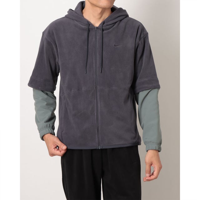 メンズ ニットジャケット TF フルジップ ポーラー L/S フーディ IX7292013 （GRIDIRON/SMOKE GREY/GRIDIRON）