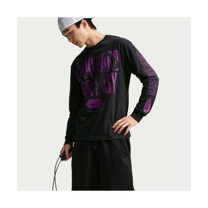 ナイキ/メンズ/AS M NK TEE LSE LS MAKE HARD E （BLACK/BLDBRY）｜詳細画像
