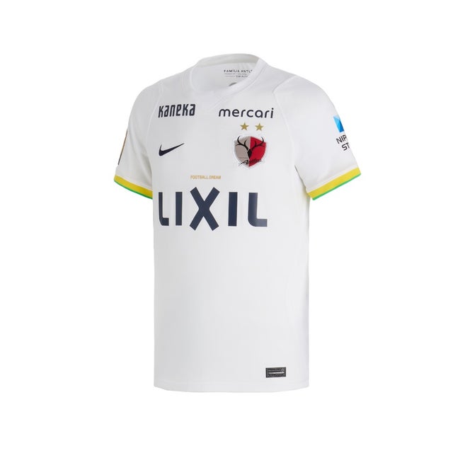 /2026-27 鹿島アントラーズ アウェイ 半袖レプリカユニフォーム （WHITE/LIGHTENING/(DARK OBSIDIAN)）