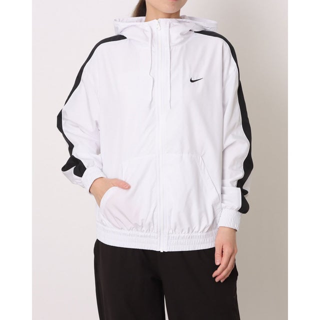 レディース ウインドフルジップ ウィメンズ NSW エッセンシャル UV ウーブン フーディ ジャケット FV6299101 （WHITE/BLACK/BLACK）