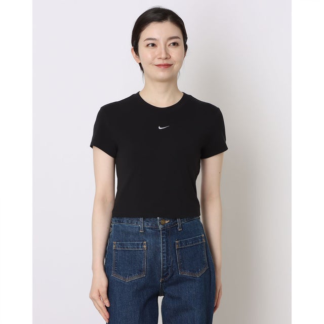 レディース 半袖Tシャツ ウィメンズ NSW CHLL CRP S/S Tシャツ HF9539013 （BLACK/WHITE）