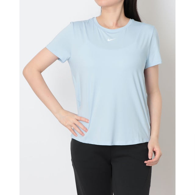 レディース フィットネス 半袖Tシャツ ウィメンズ ワン クラシック DF S/S トップ FN2799408 （HYDROGEN BLUE/WHITE）