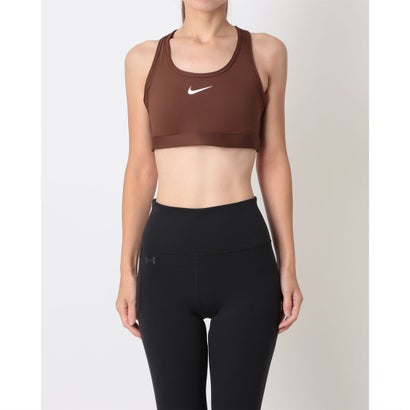 ナイキ NIKE レディース フィットネス スポーツブラ ナイキ ウィメンズ スウッシュ MED SPT ブラ DX6822259 （CACAO WOW/WHITE）｜詳細画像