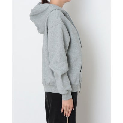 レディース スウェットフルジップ ナイキ ウィメンズ STDO フリース MW OS フルジップ フーディ IM8085063 （DK GREY HEATHER/SAIL）｜詳細画像