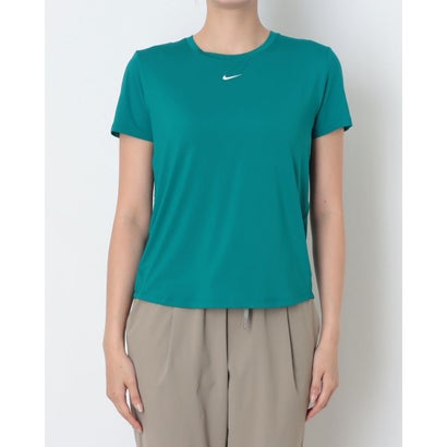 レディース フィットネス 半袖Tシャツ ナイキ ウィメンズ ワン クラシック DF S/S トップ FN2799372 （BRIGHT SPRUCE/WHITE）｜詳細画像