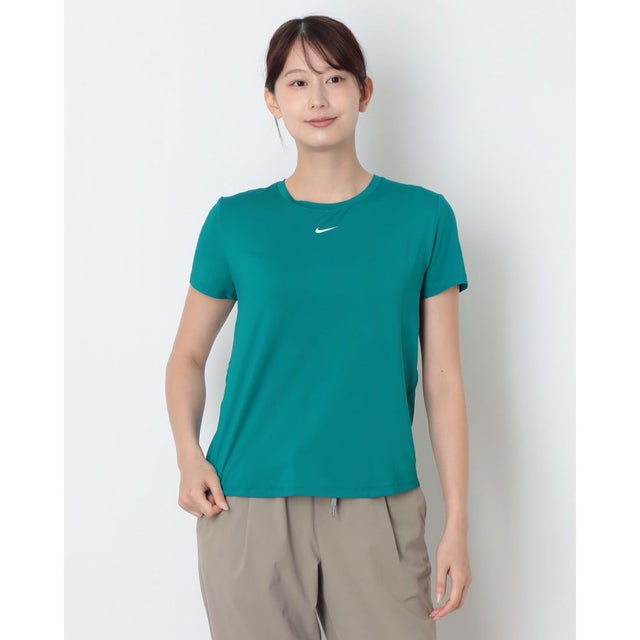 レディース フィットネス 半袖Tシャツ ウィメンズ ワン クラシック DF S/S トップ FN2799372 （BRIGHT SPRUCE/WHITE）