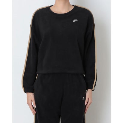 レディース スウェットトレーナー ナイキ ウィメンズ ポーラー フリース WNTRZD L/S クルー IX7016010 （BLACK/PARACHUTE BEIGE/SAIL）｜詳細画像
