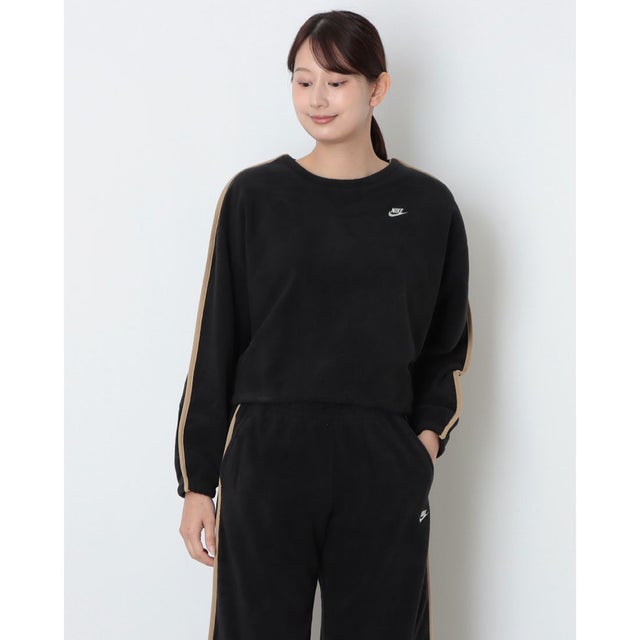 レディース スウェットトレーナー ウィメンズ ポーラー フリース WNTRZD L/S クルー IX7016010 （BLACK/PARACHUTE BEIGE/SAIL）