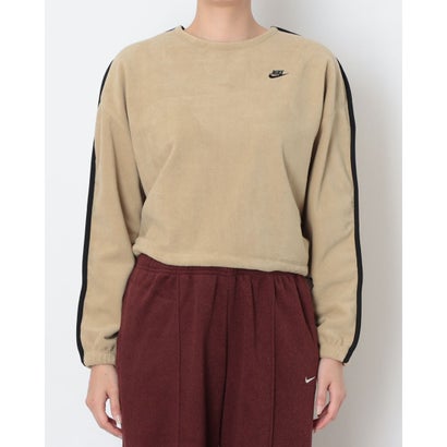 レディース スウェットトレーナー ナイキ ウィメンズ ポーラー フリース WNTRZD L/S クルー IX7016297 （PARACHUTE BEIGE/BLACK/BLACK）｜詳細画像