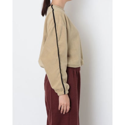 レディース スウェットトレーナー ナイキ ウィメンズ ポーラー フリース WNTRZD L/S クルー IX7016297 （PARACHUTE BEIGE/BLACK/BLACK）｜詳細画像