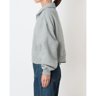 ナイキ NIKE レディース スウェットトレーナー ナイキ ウィメンズ STDO フリース MW OS クロップ POL IM8095063 （DK GREY HEATHER/SAIL）｜詳細画像