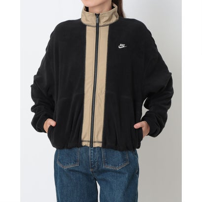 レディース フリースジャケット ナイキ ウィメンズ ポーラー フリース WNTRZD フルジップ L/S トップ IX7010010 （BLACK/PARACHUTE BEIGE/SAIL）｜詳細画像