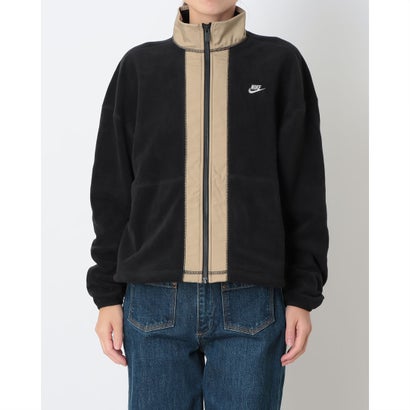 レディース フリースジャケット ナイキ ウィメンズ ポーラー フリース WNTRZD フルジップ L/S トップ IX7010010 （BLACK/PARACHUTE BEIGE/SAIL）｜詳細画像