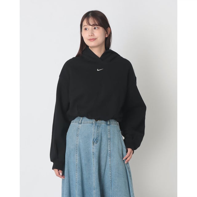 オーバーサイズド クロップド パーカー （TOTAL BLACK/SAIL）