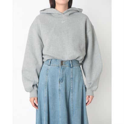 ナイキ NIKE オーバーサイズド クロップド パーカー （DK GREY HEATHER/SAIL）｜詳細画像
