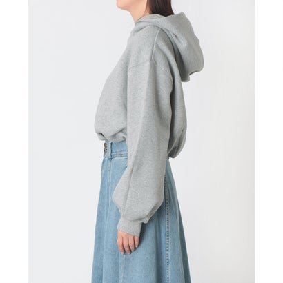 ナイキ NIKE オーバーサイズド クロップド パーカー （DK GREY HEATHER/SAIL）｜詳細画像