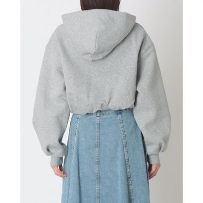 ナイキ NIKE オーバーサイズド クロップド パーカー （DK GREY HEATHER/SAIL）｜詳細画像