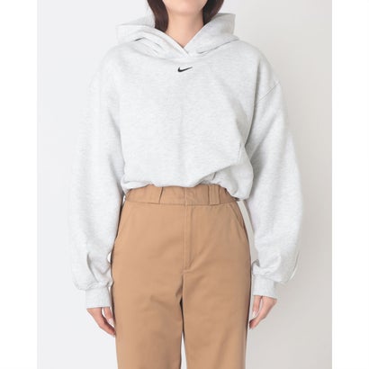 ナイキ NIKE オーバーサイズド クロップド パーカー （BIRCH HEATHER/BLACK）｜詳細画像