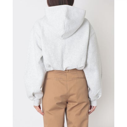 ナイキ NIKE オーバーサイズド クロップド パーカー （BIRCH HEATHER/BLACK）｜詳細画像