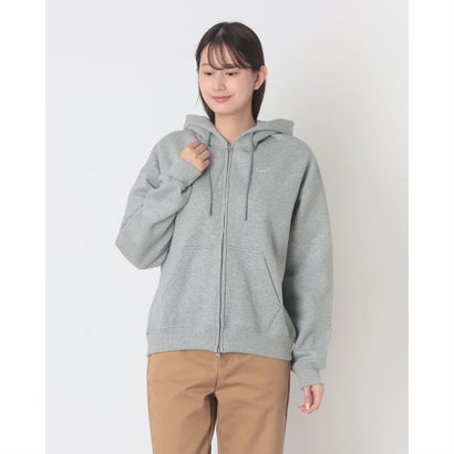 ナイキ NIKE オーバーサイズド フルジップ パーカー （DK GREY HEATHER/SAIL）｜詳細画像