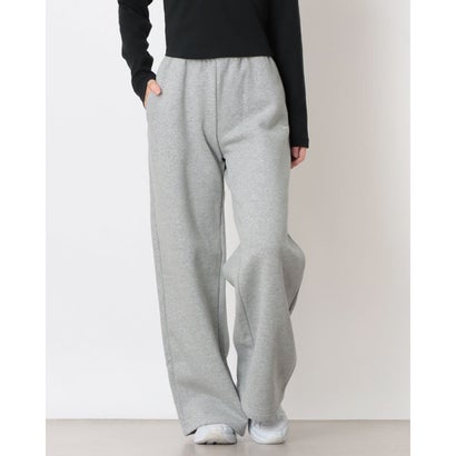 レディース Nike Studio Fleece ミディアムウェイト ウィメンズ ミッドライズ ワイドレッグパンツ IM8103 （グレー）｜詳細画像